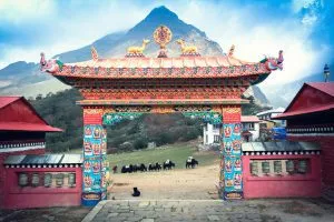 Tengboche monastery in nepal