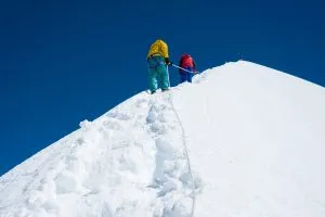 The summit of mount island above meters of elevation