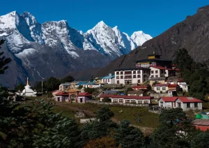 View of tengboche monastery